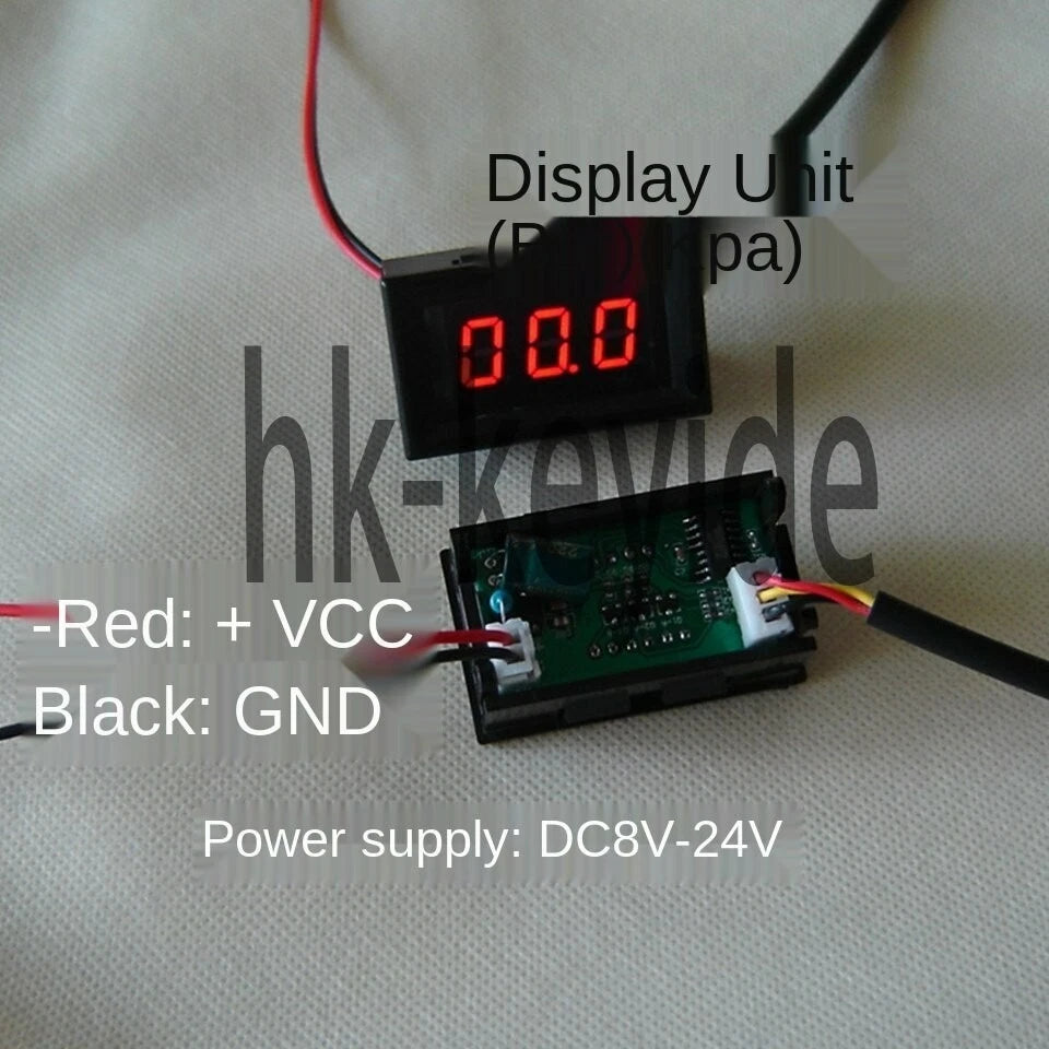 1PCS pneumatic shock digital pressure gauge Pressure gauge Small panel mounting