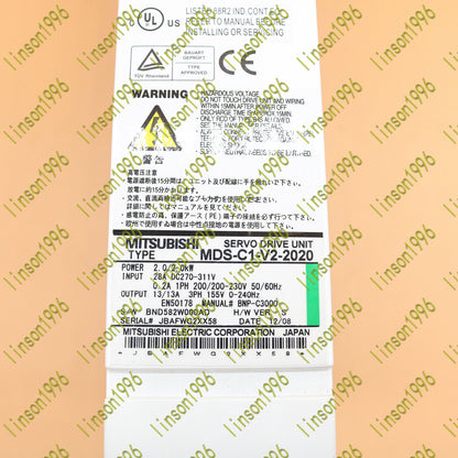Mitsubishi MDS-C1-V2-2020 Servo Drive - MITSUBISHI