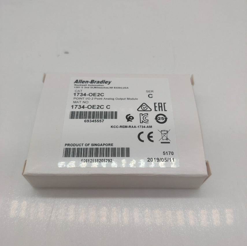 Allen-Bradley Point 2 Current Output Analog Module | Model 1734-OE2C | New In Box - ALLEN-BRADLEY