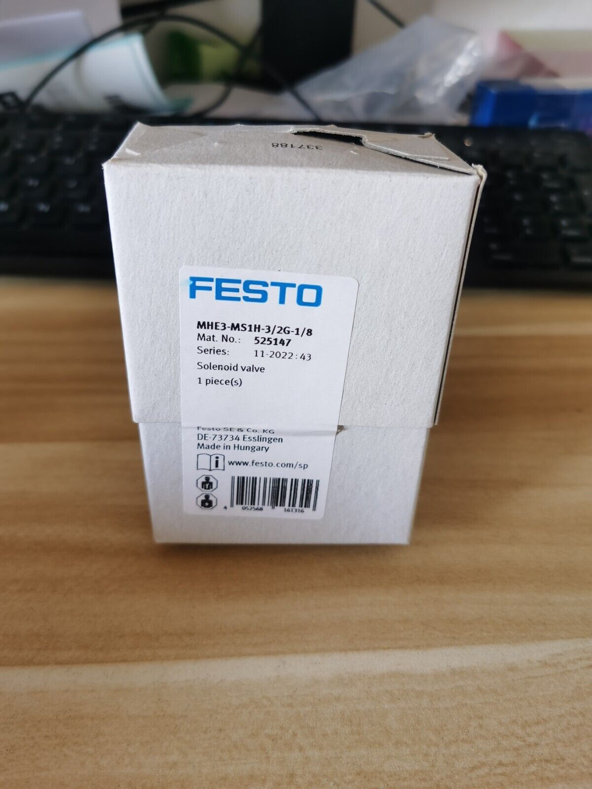 1PC Festo MHE3-MS1H-3/2G-1/8 525147 Solenoid Valve