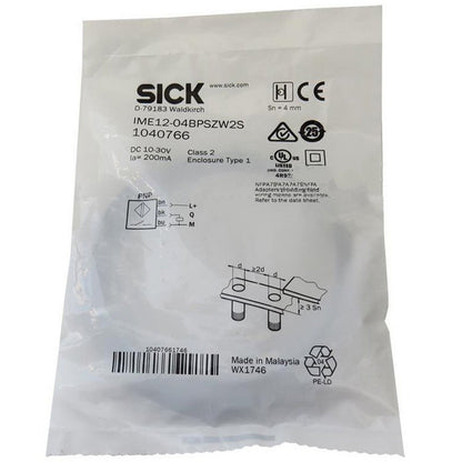 SICK Proximity Switch IME12-04BPSZW2S 10-30VDC 200MA, Low-Voltage, High-Duty Cycle Spot Stock - SICK