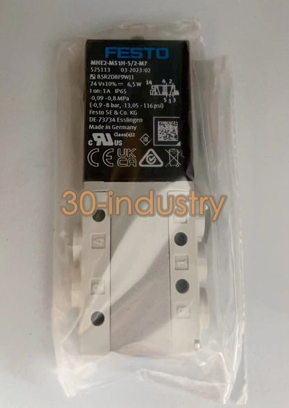 FESTO Solenoid Valve MHE2-MS1H-5/2-M7 525113 - 1PCS - FESTO
