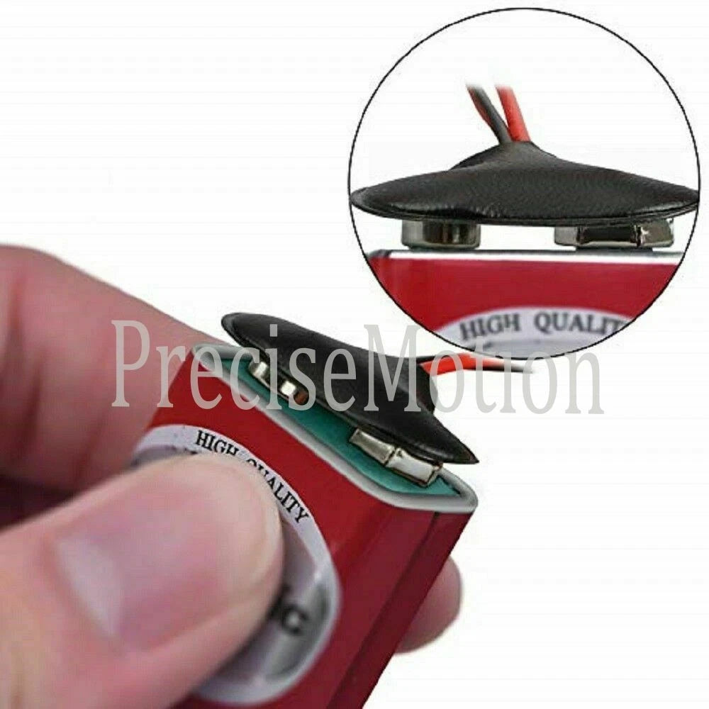 Pack of 10 9V Battery Connector Snap Clip Wire Connector Lead Holder T Type