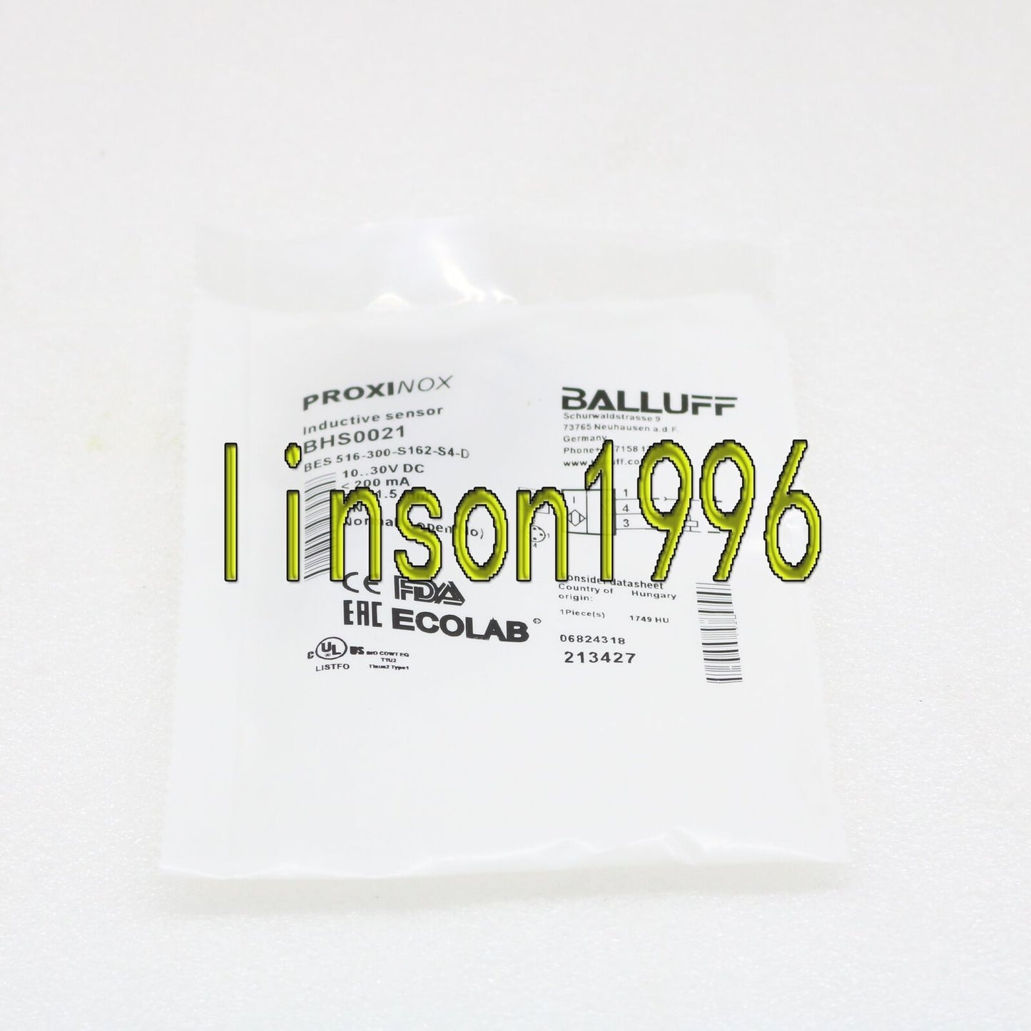 BALLUFF BES 516-300-S162-S4-D Proximity Sensor - BALLOFF
