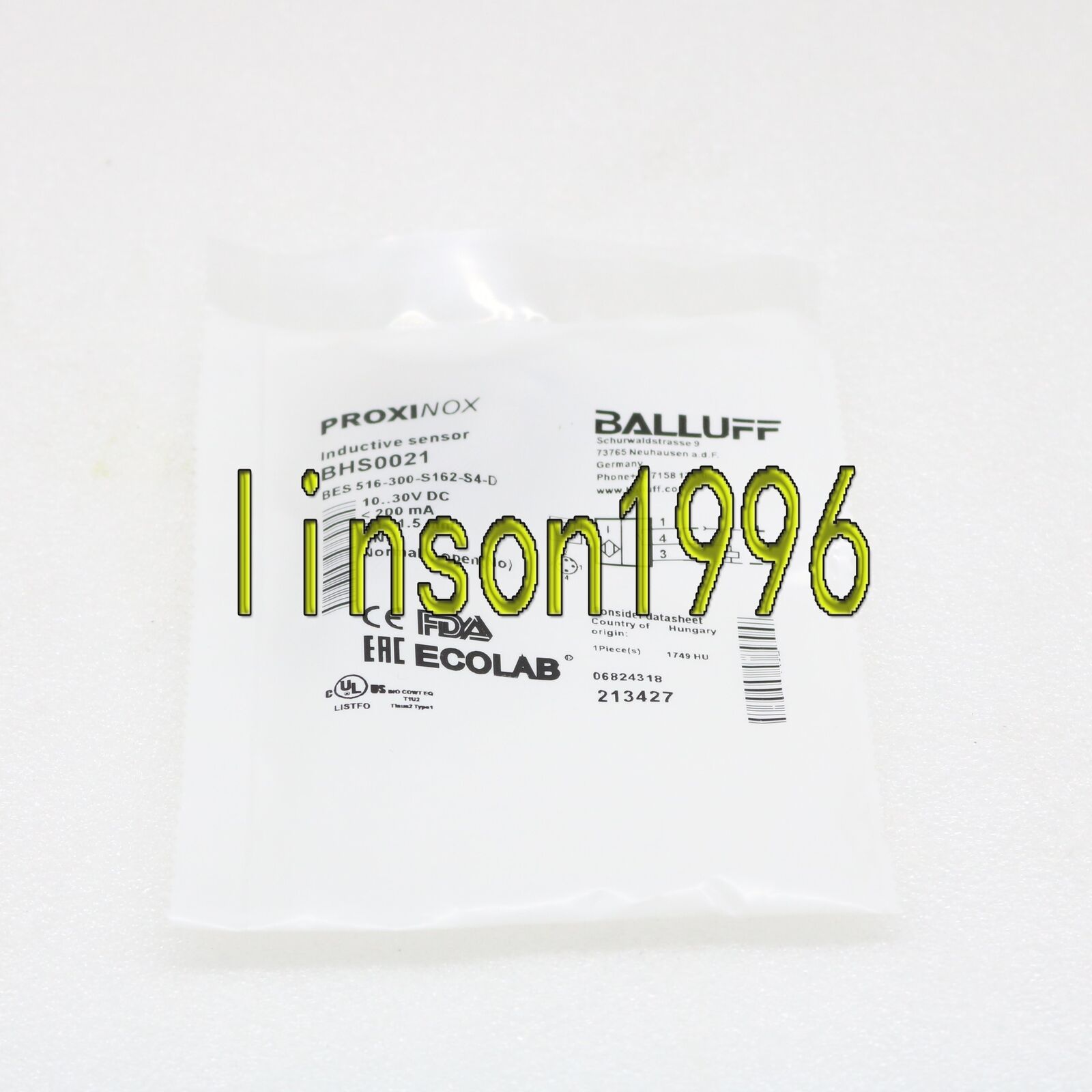 BALLUFF BES 516-300-S162-S4-D Proximity Sensor - BALLOFF