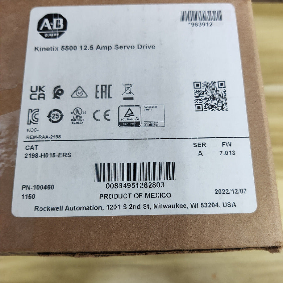Allen Bradley 2198-H015-ERS Kinetix 5500 Servo Drive 12.5A - ALLEN BRADLEY
