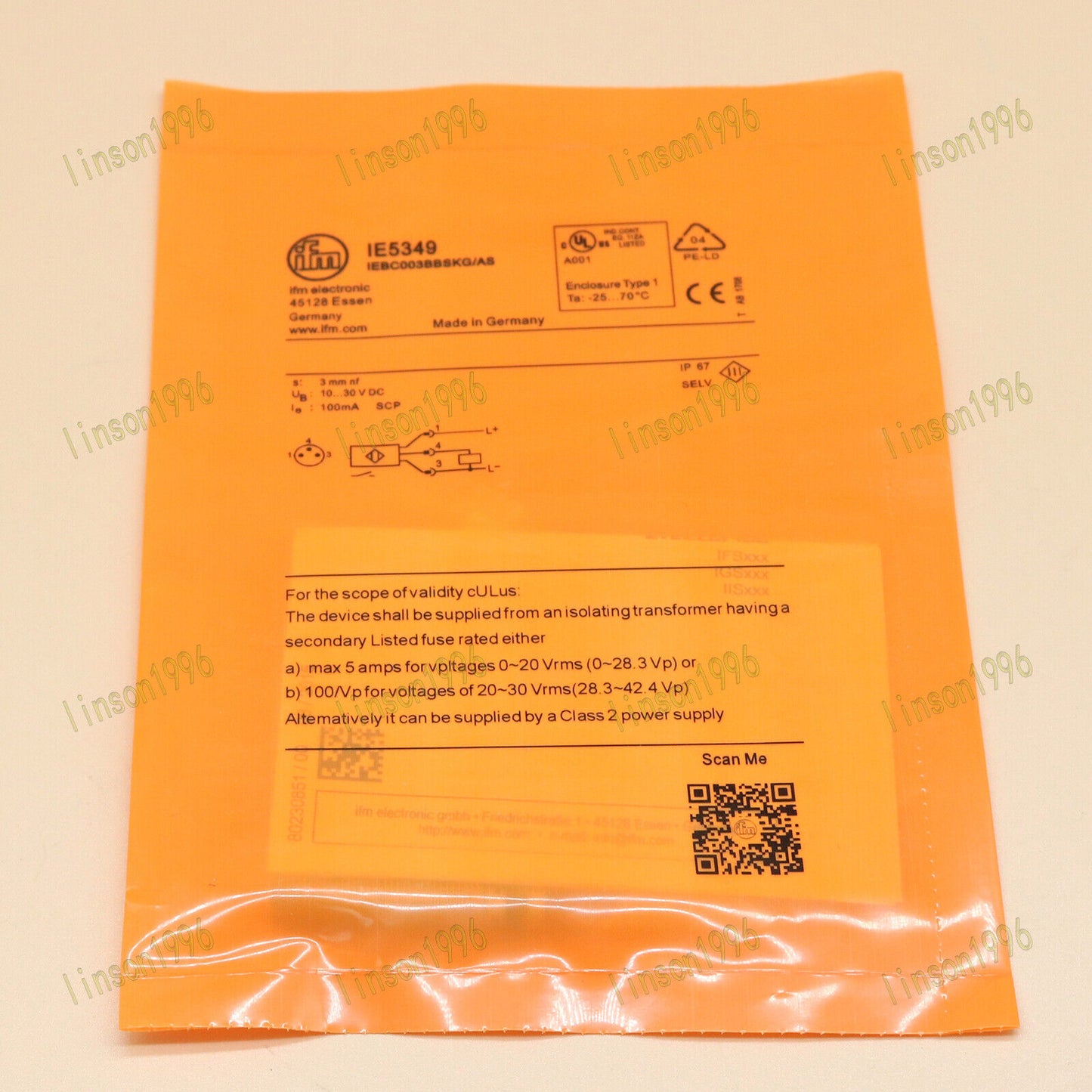 1PCS New IFM IE5349 Proximity Sensor IEBC003BBSKG/AS Spot Stock - IFM