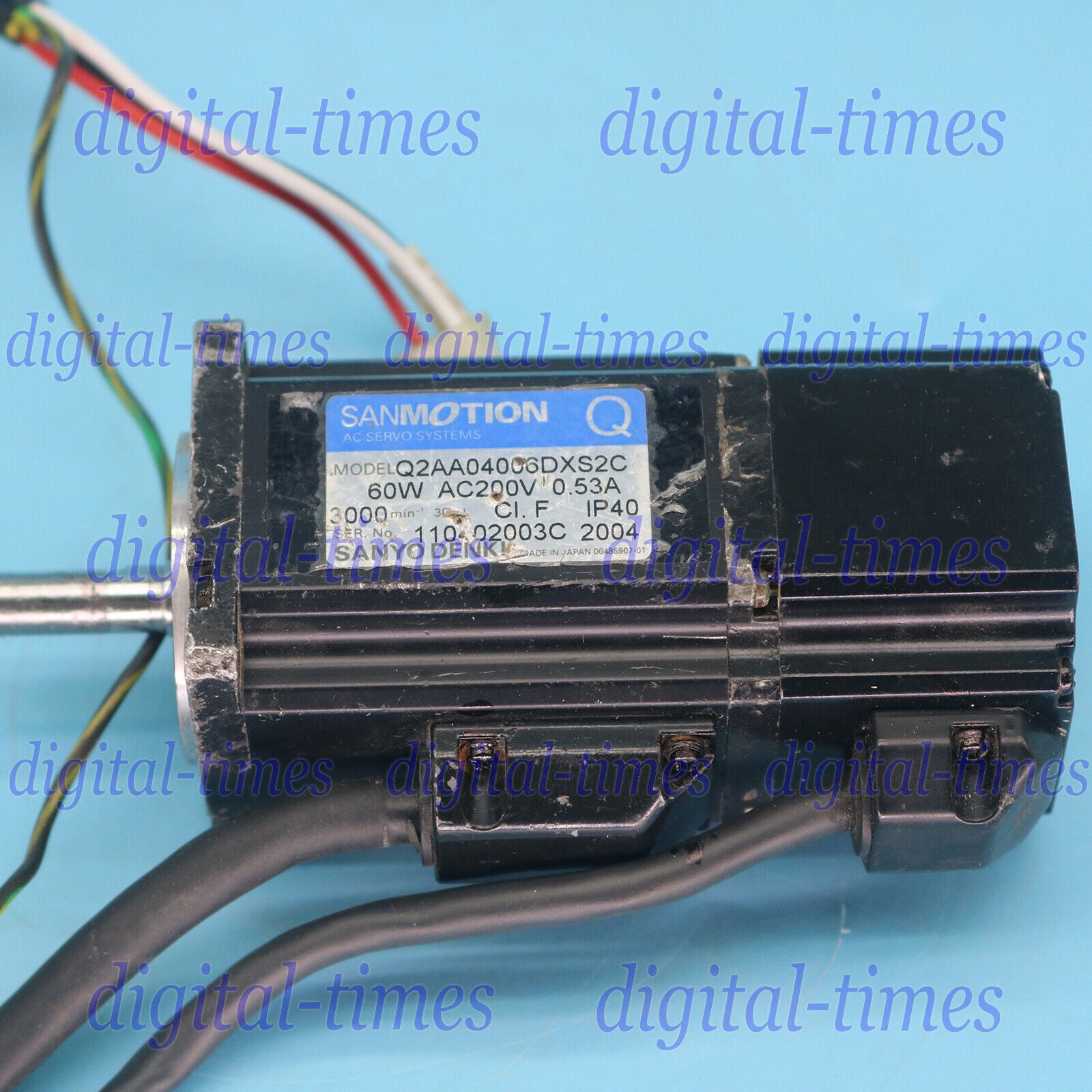 used One For SANYO Q2AA04006DXS2C 60W Servo Motor - SANYO