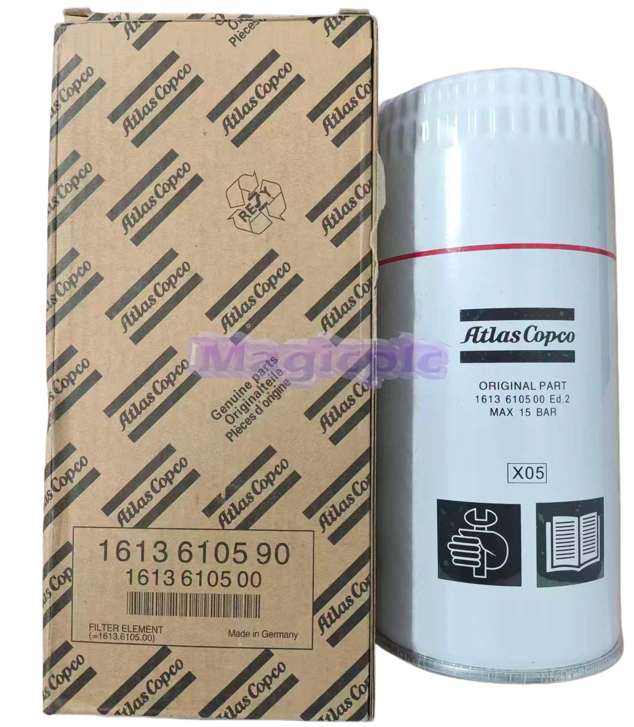 1PCS 1613610590 1613610500 FOR Atlas Air Compressor Oil Filter~