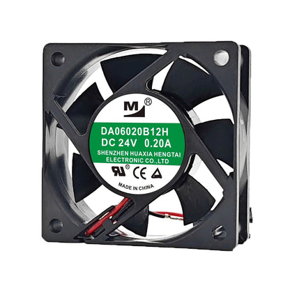 M DA06020B12H DC24V 0.20A 2-Wire Ball Chassis Inverter Cooling Fan