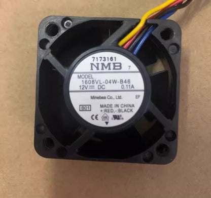 NMB 1608VL-04W-B46 4020 DC12V 0.11A 4CM 4-Wire PWM Silent Cooling Fan