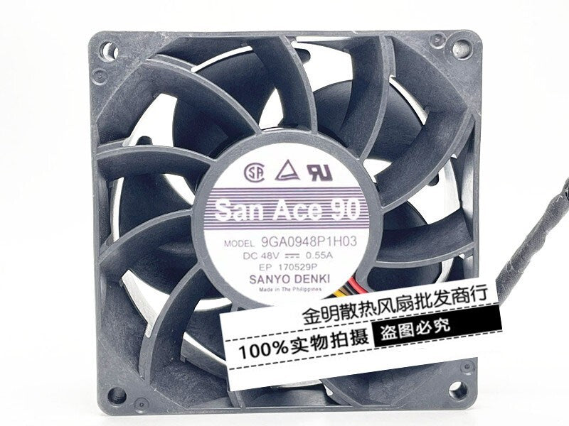 Sanyo 9038 9CM 9GA0948P1H03 48V 0.55A PWM cooling fan