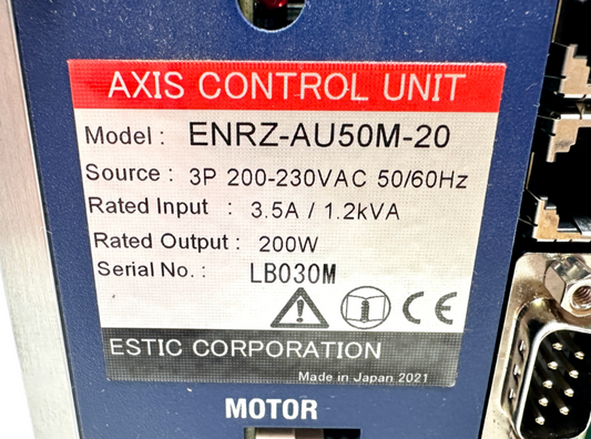 used Estic ENRZ-AU50M-20 Axis Control Unit - ESTIC AUTOMATION SOLUTIONS