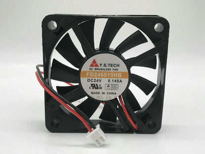 new 1pcs Y.S.TECH FD246015HB 6CM DC24V 0.145A 2-wire inverter cooling fan