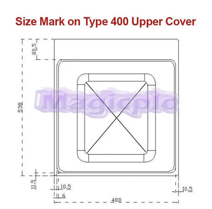 DZ-400 488*538 Acrylic Lid Sealer Cover For Vacuum Sealing Packing Machine~