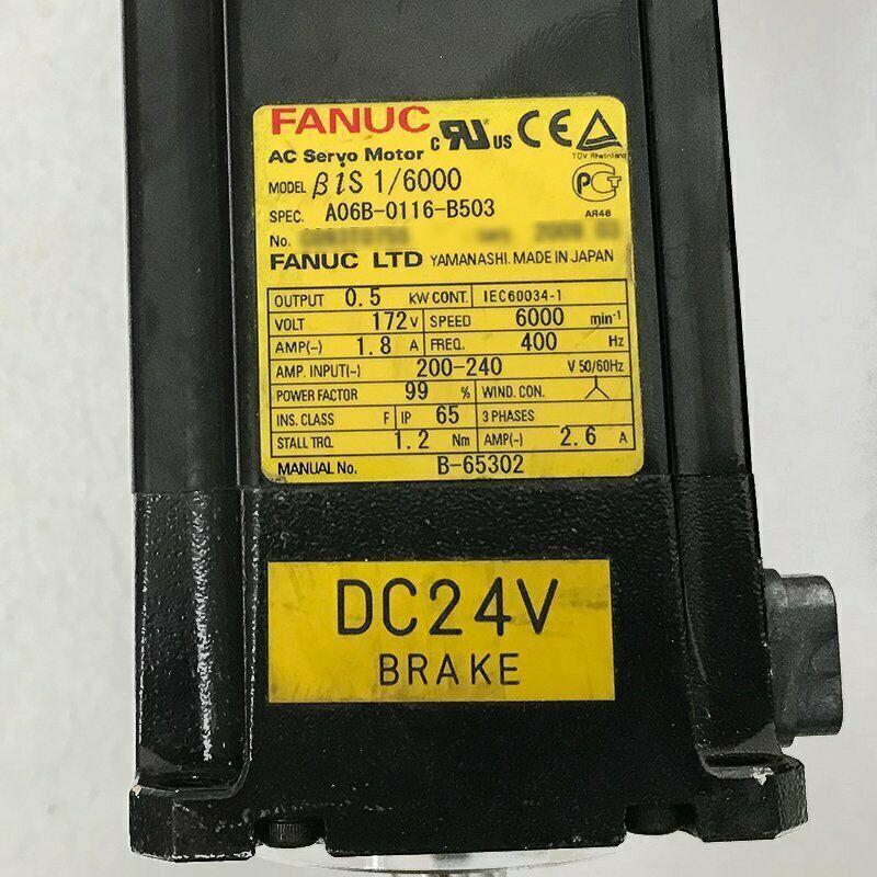 Fanuc A06B-0116-B503 Servo Motor - FANUC