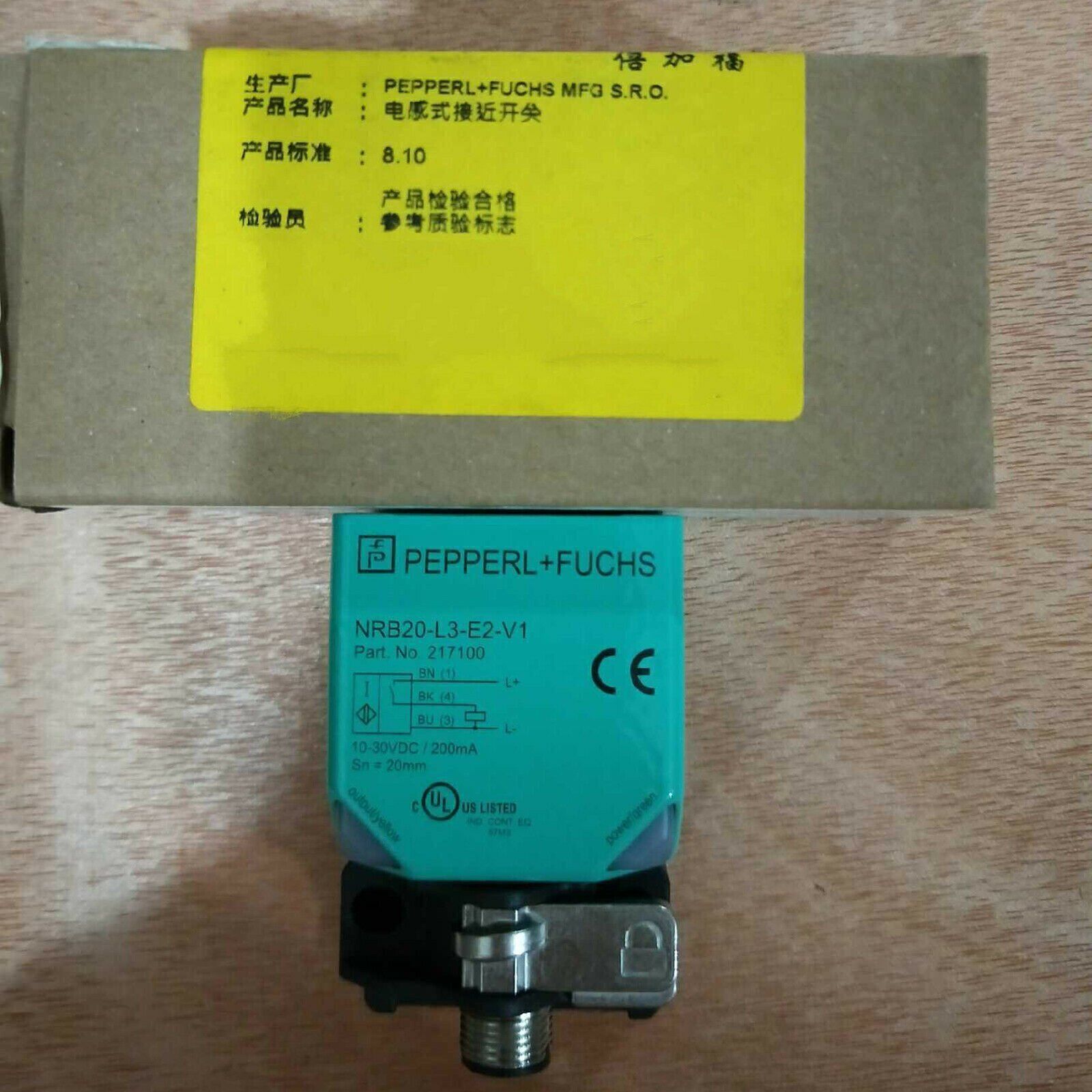 One Pepperl+Fuchs Proximity Switch NRB20-L3-E2-V1 - PEPPERL+FUCHS
