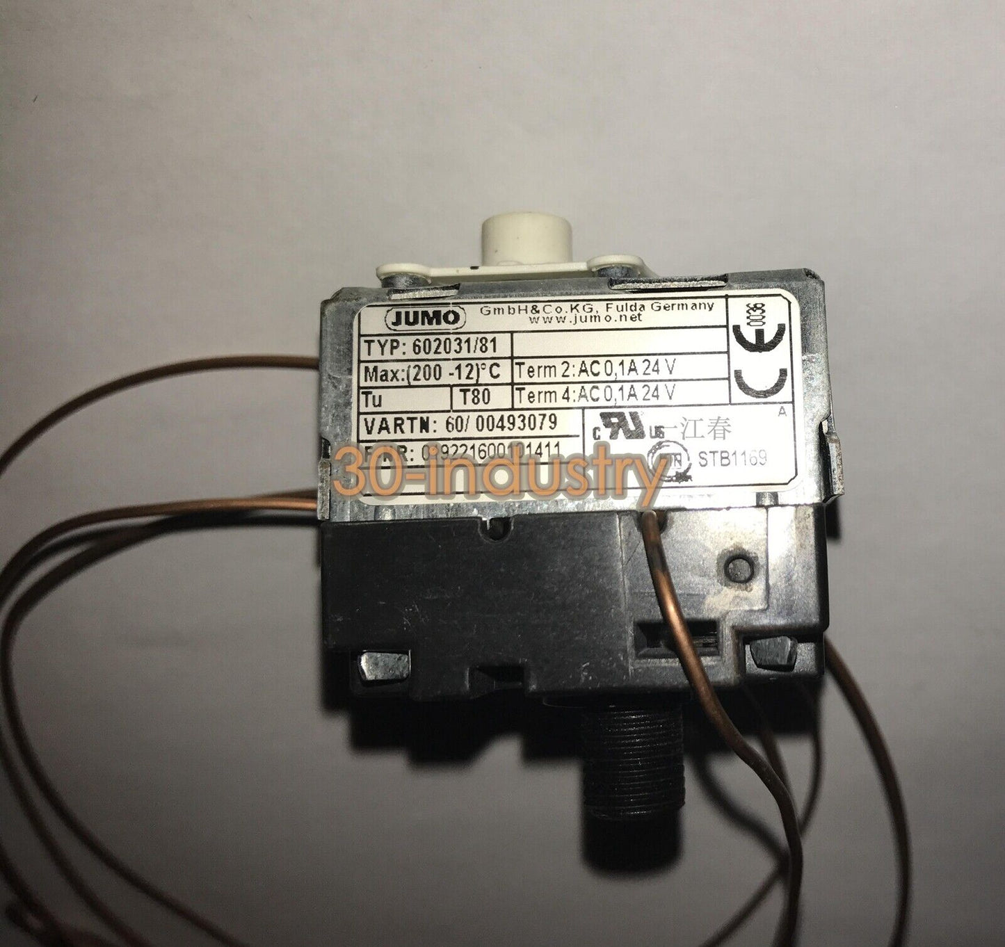 JUMO Temperature controller 602031/81 Temperature switch Oil temperature switch - KOEED