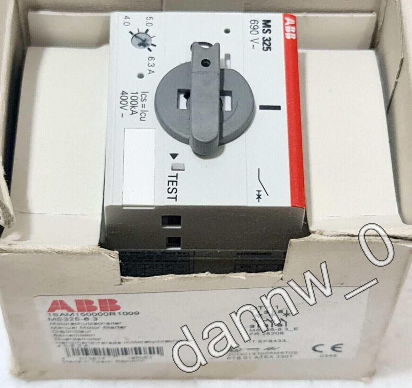ABB MS325-6.3 Motor Starter 1SAM150000R1009 - ABB