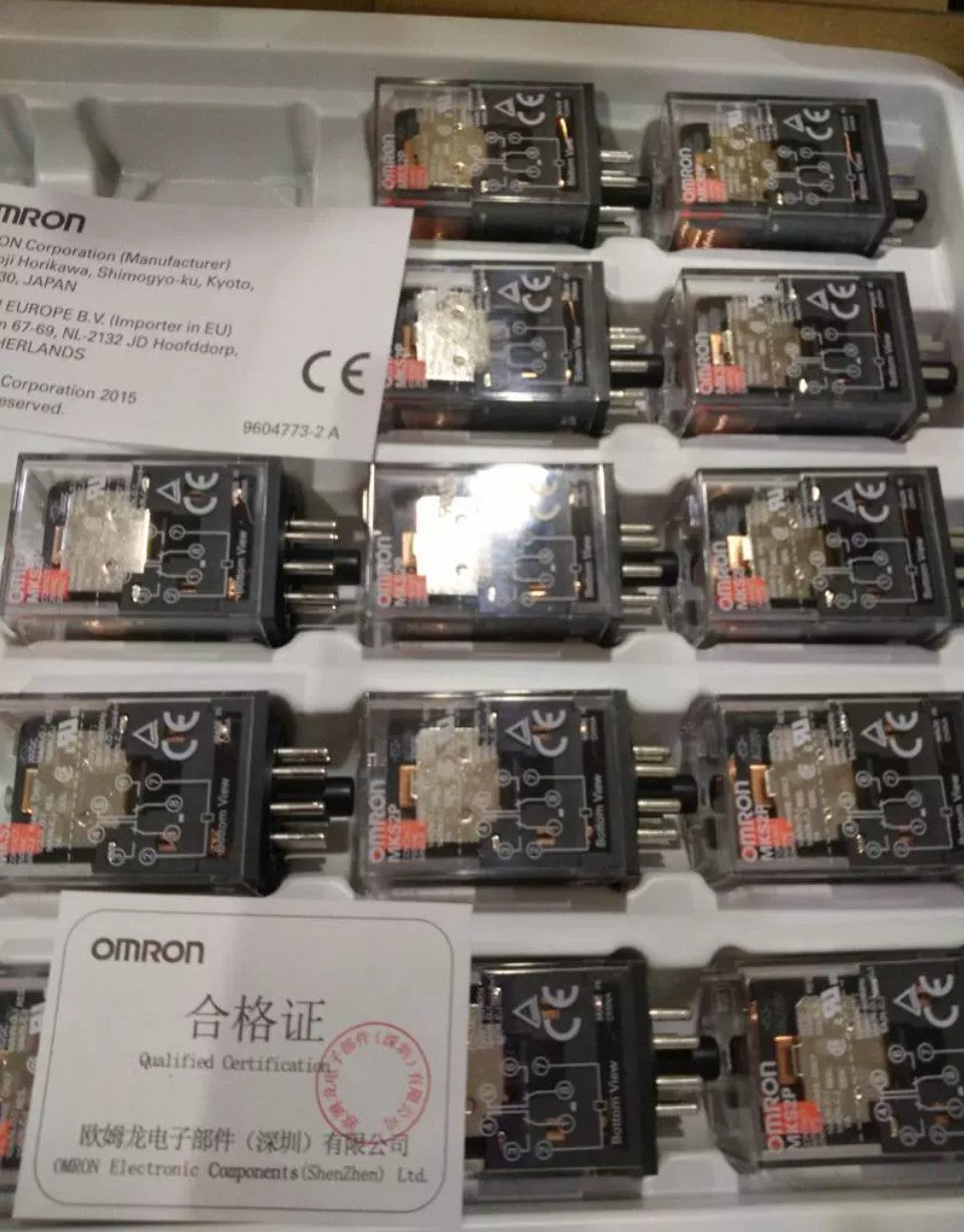 10PCS Omron MKS2P Relays 24VDC 220VAC