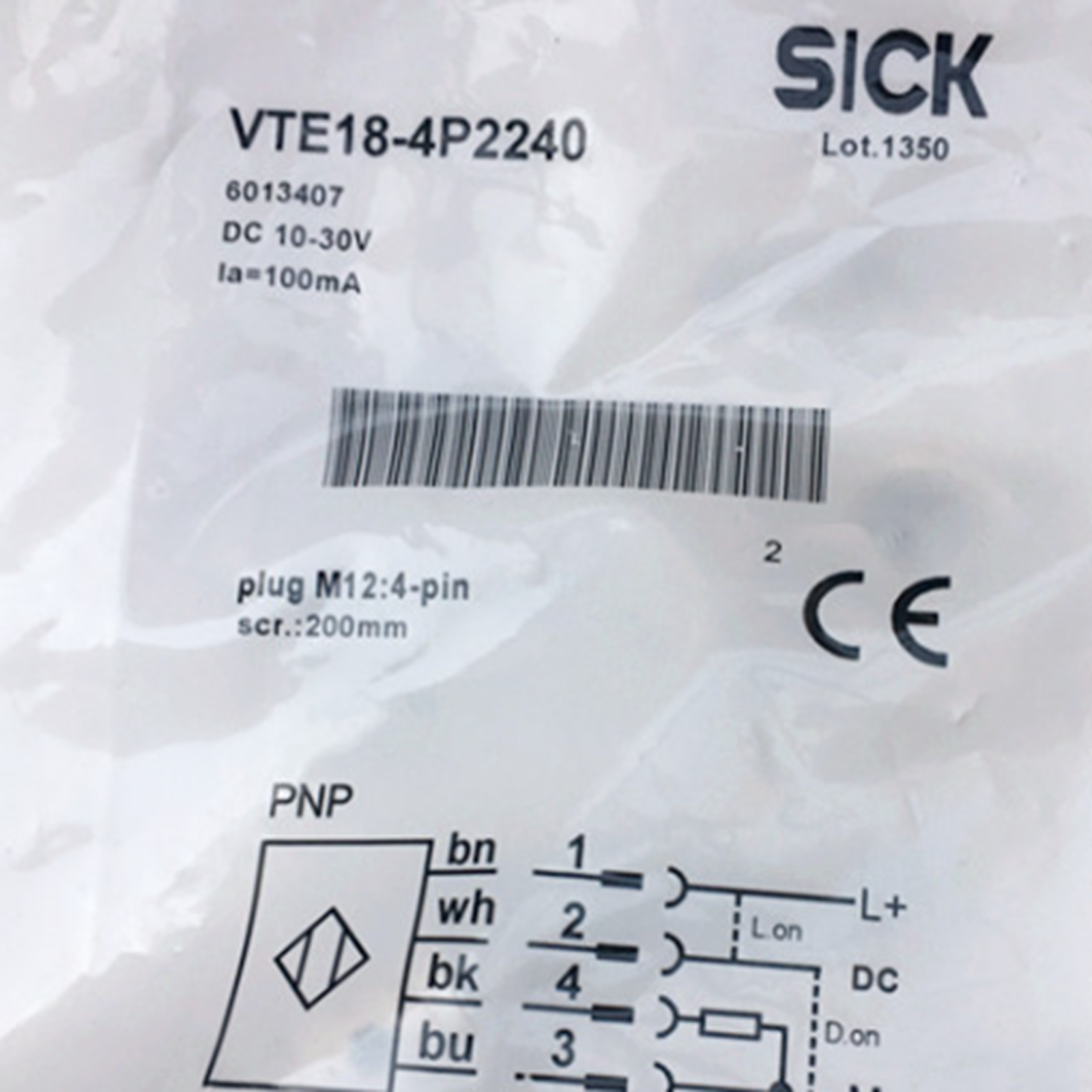 new  SICK VTE18-4P2240 Photoelectric Switch