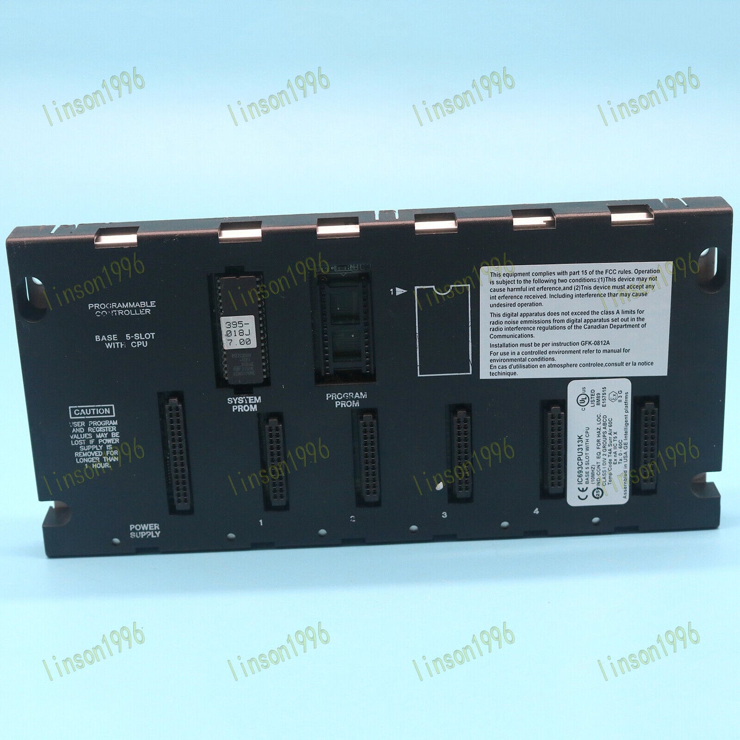 used One IC693CPU313K for GE FANUC BASE 5 Slot - GE FANUC