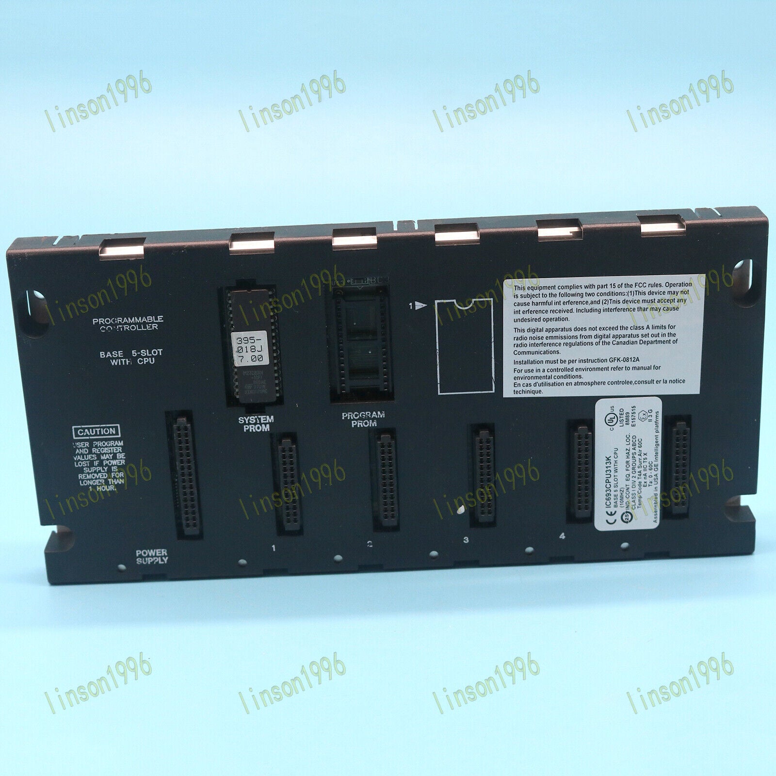 used One IC693CPU313K for GE FANUC BASE 5 Slot - GE FANUC