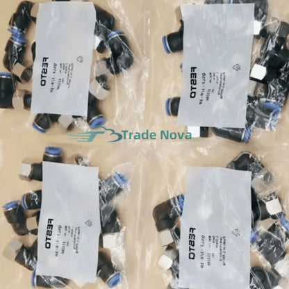10PCS  FESTO QSL-G1/4-12 186351 Push in fitting QS Fast delivery