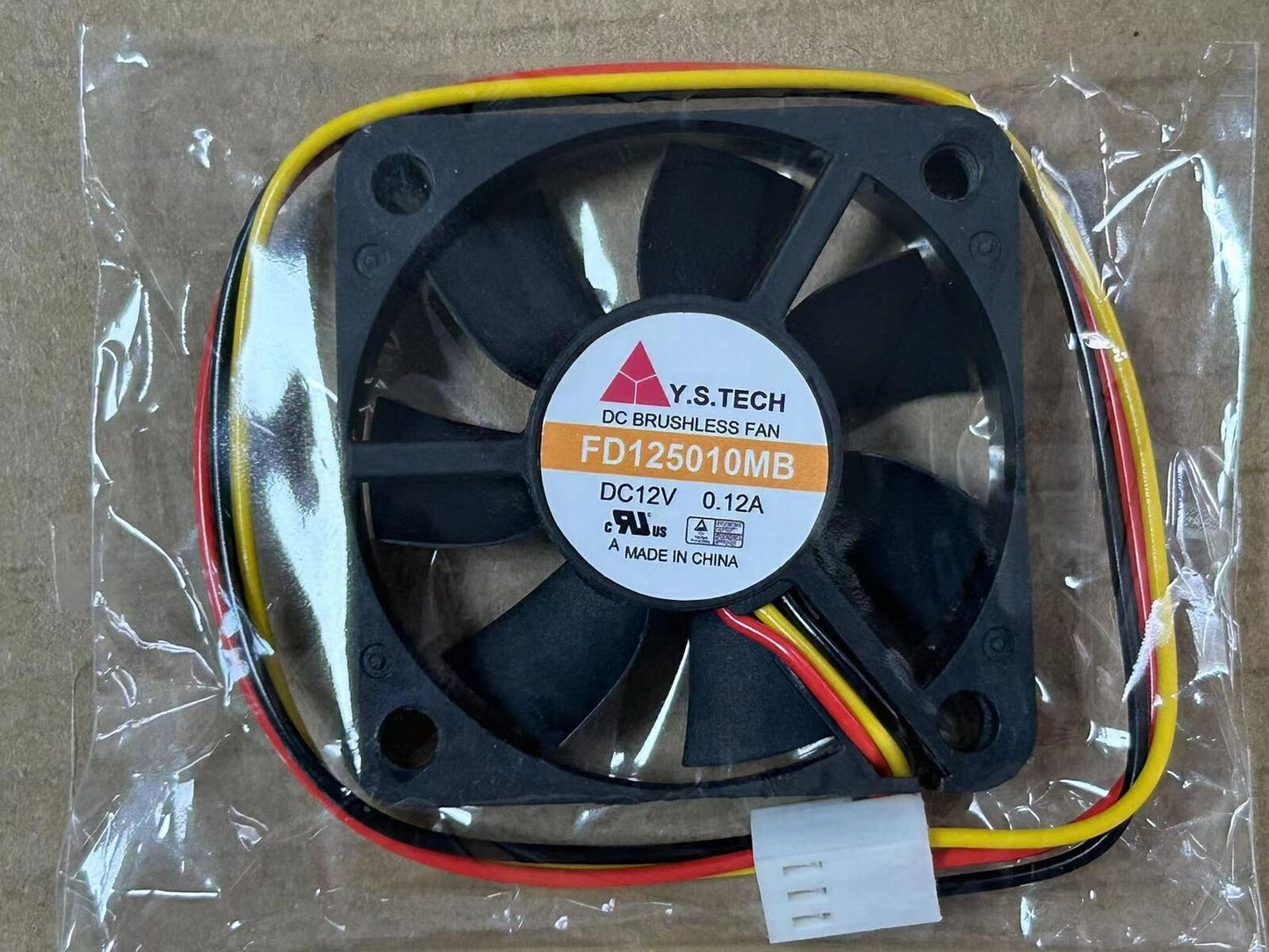 new Y.S.TECH FD125010MB 12V 50 * 50 * 10 double ball 3 wire cooling fan