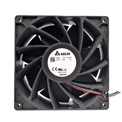 Delta PFC1412HE-00V6T DC12V 9.0A 5700RPM 14038 4-Wire High Airflow Cooling Fan