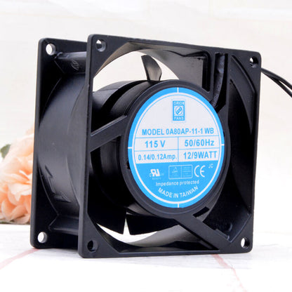 1pcs  OrionFans 0A80AP-11-1 WB 8cm 115v0.12A 8038 cabinet cooling axial fan