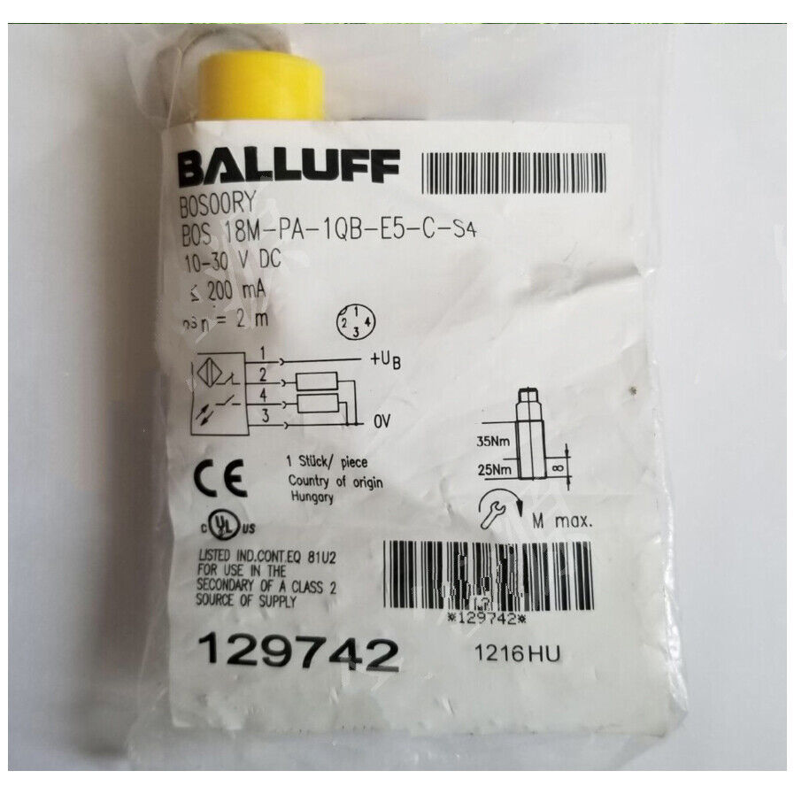 new ONE  Balluff Proximity sensor BOS 18M-PA-1QB-E5-C-S4 Balluff