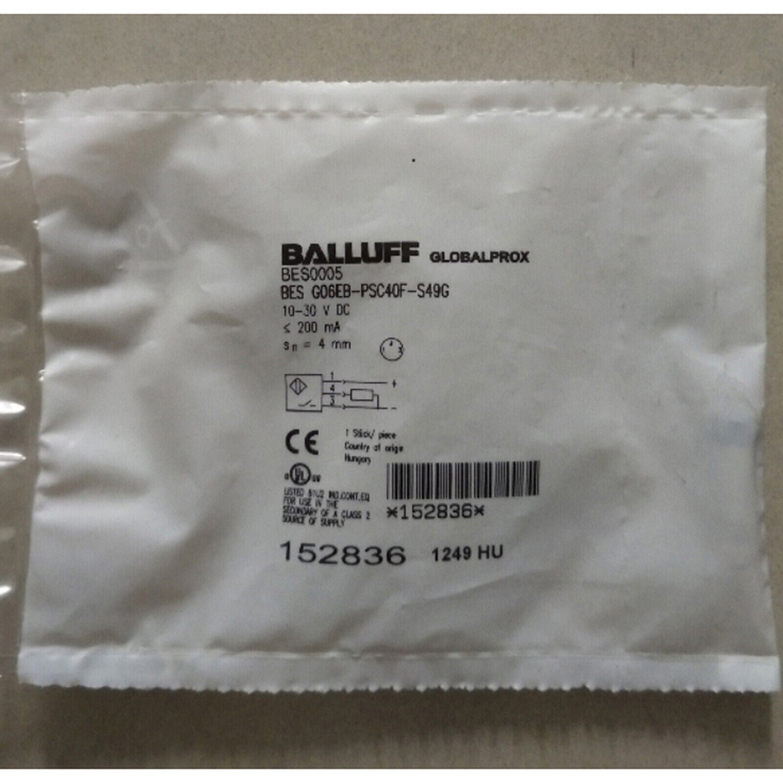 1PCS BALLUFF Proximity Switch G06EB-PSC40F-S49G Spot Stock - BALLUFF