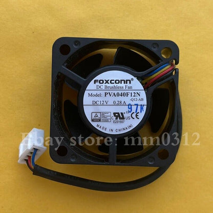 used FOXCONN PVA040F12N 4020 12V 0.28A 4-wire temperature control chassis fan - FOXCONN