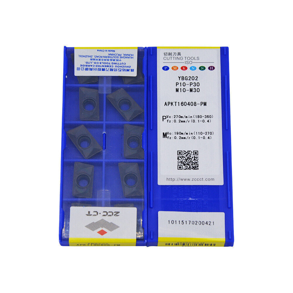 20pcs APKT160408-PM YBG202 CNC Milling Inserts Free Shipping