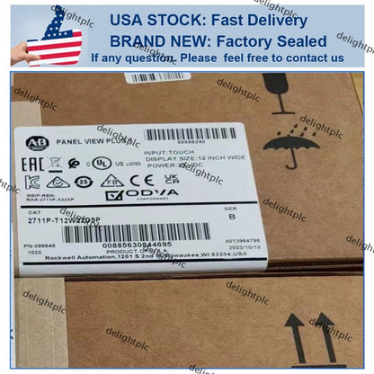 New Sealed Allen-Bradley 2711P-T12W22D9P PanelView Plus 7 Color Touch 12 inch AB with 12-hour display and weatherproof design - ALLEN-BRADLEY