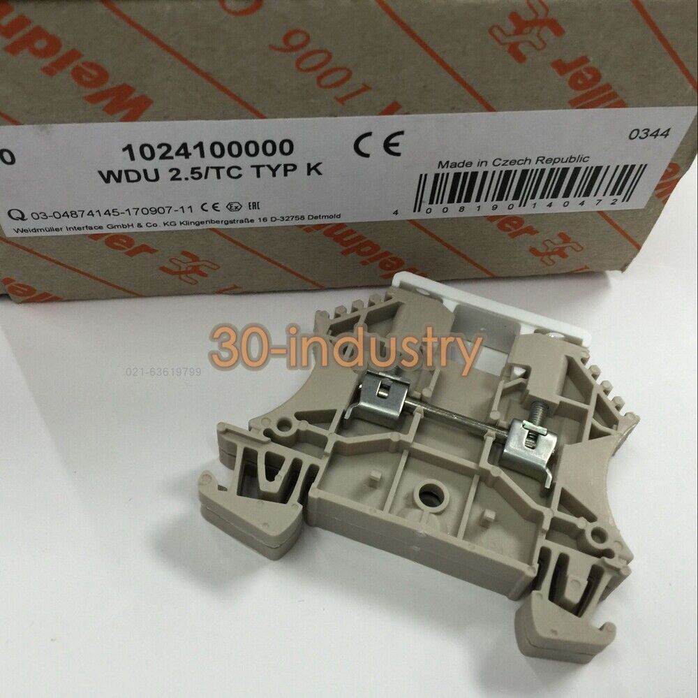 100pcs/BOX NEW FOR Weidmuller WDU 2.5/TC TYP K 1024100000 Thermocouple Terminal - KOEED