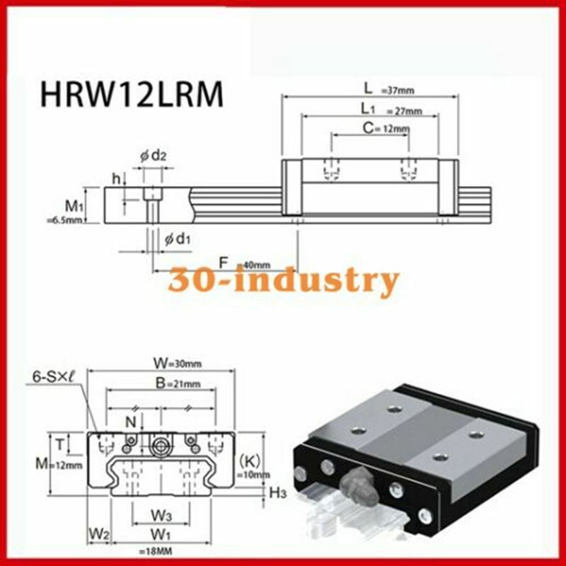 1Pcs New HRW12LRM Linear Guide Slider for Precision Motion - KOEED