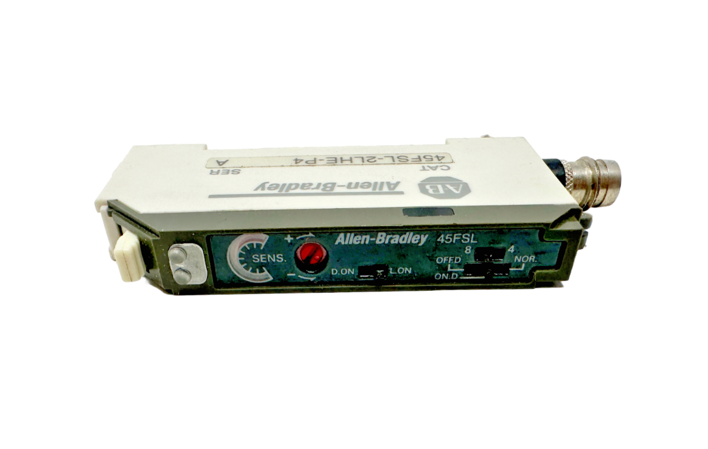 used Allen Bradley 45FSL-2LHE-P4 Fiber Optic Sensor - ALLEN BRADLEY
