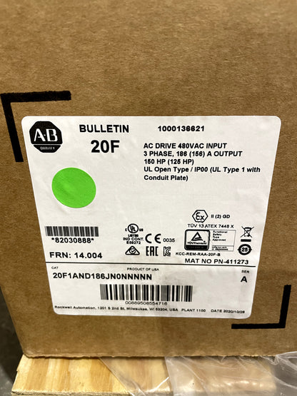 Allen Bradley 20F1AND186JN0NNNNN - ALLEN BRADLEY