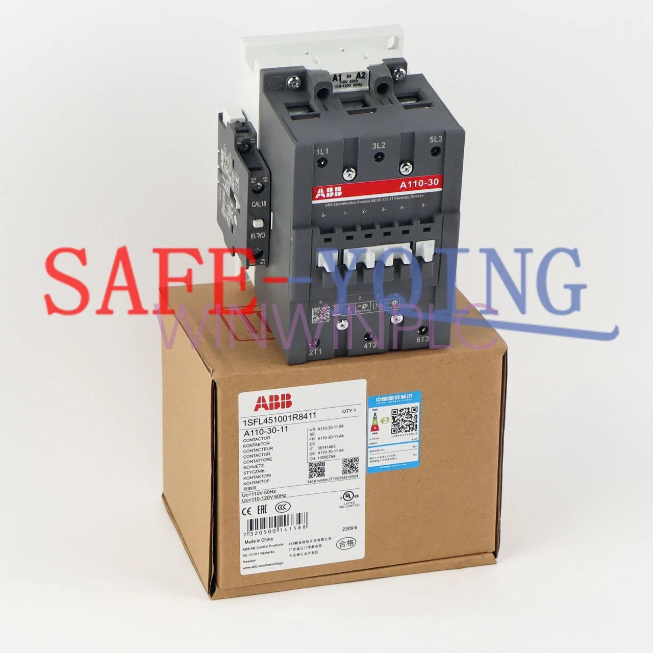 1PCS ABB A110-30-11-84 AC Contactor AC110V