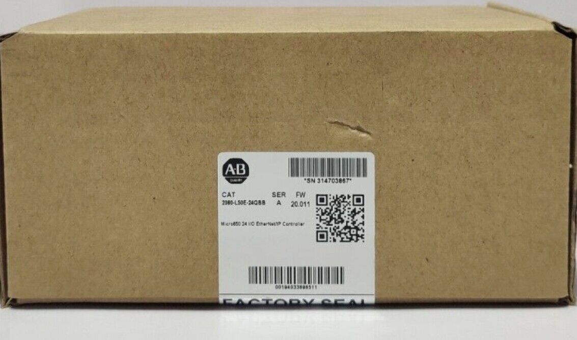 Factory Sealed AB 2080-L50E 24 EtherNet/IP Controller - FACTORY SEALED