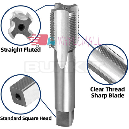 M23 X 2 Thread Tap Left Hand, HSS M23x2.0 Straight Fluted Machine Tap