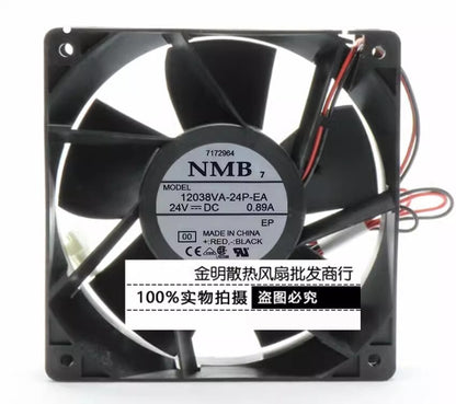 NMB 12038VA-24P-EA DC24V 0.89A 12CM 2-Wire Cabinet Inverter Cooling Fan