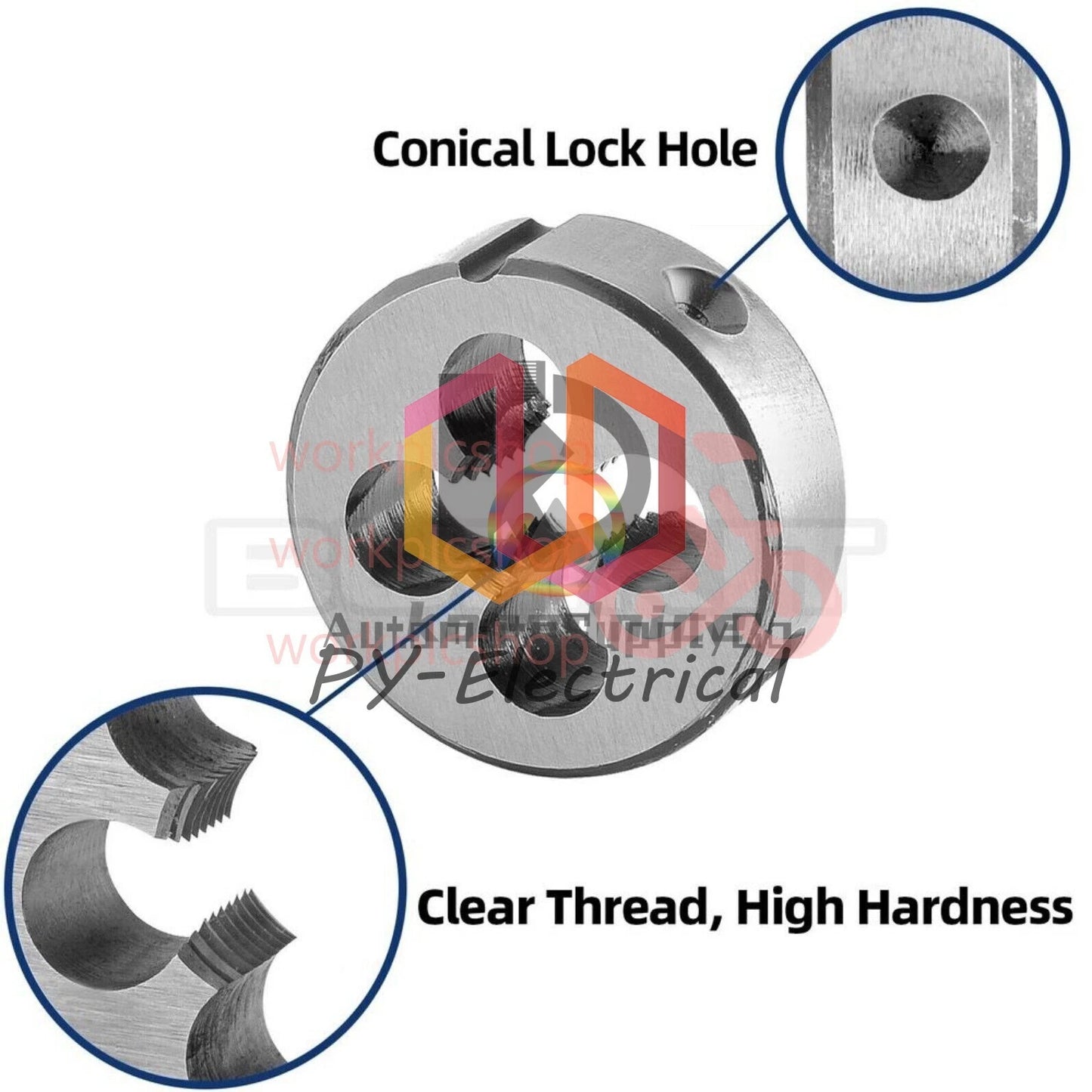 5/16"-40 UNS Tap and Die Set Right Hand, 5/16 x 40 UNS Thread Tap and Round Die