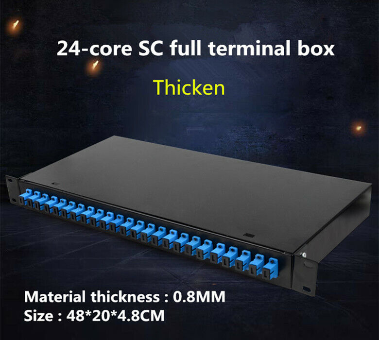 new 24-port SC terminal box fiber optic cable rack-mounted terminal fusion box