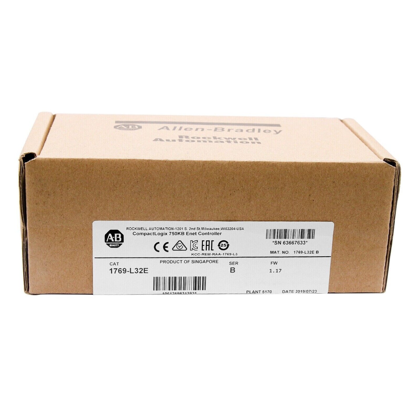 Allen-Bradley New Sealed CompactLogix EtherNet Processor 1769-L32E SER B - ALLEN-BRADLEY
