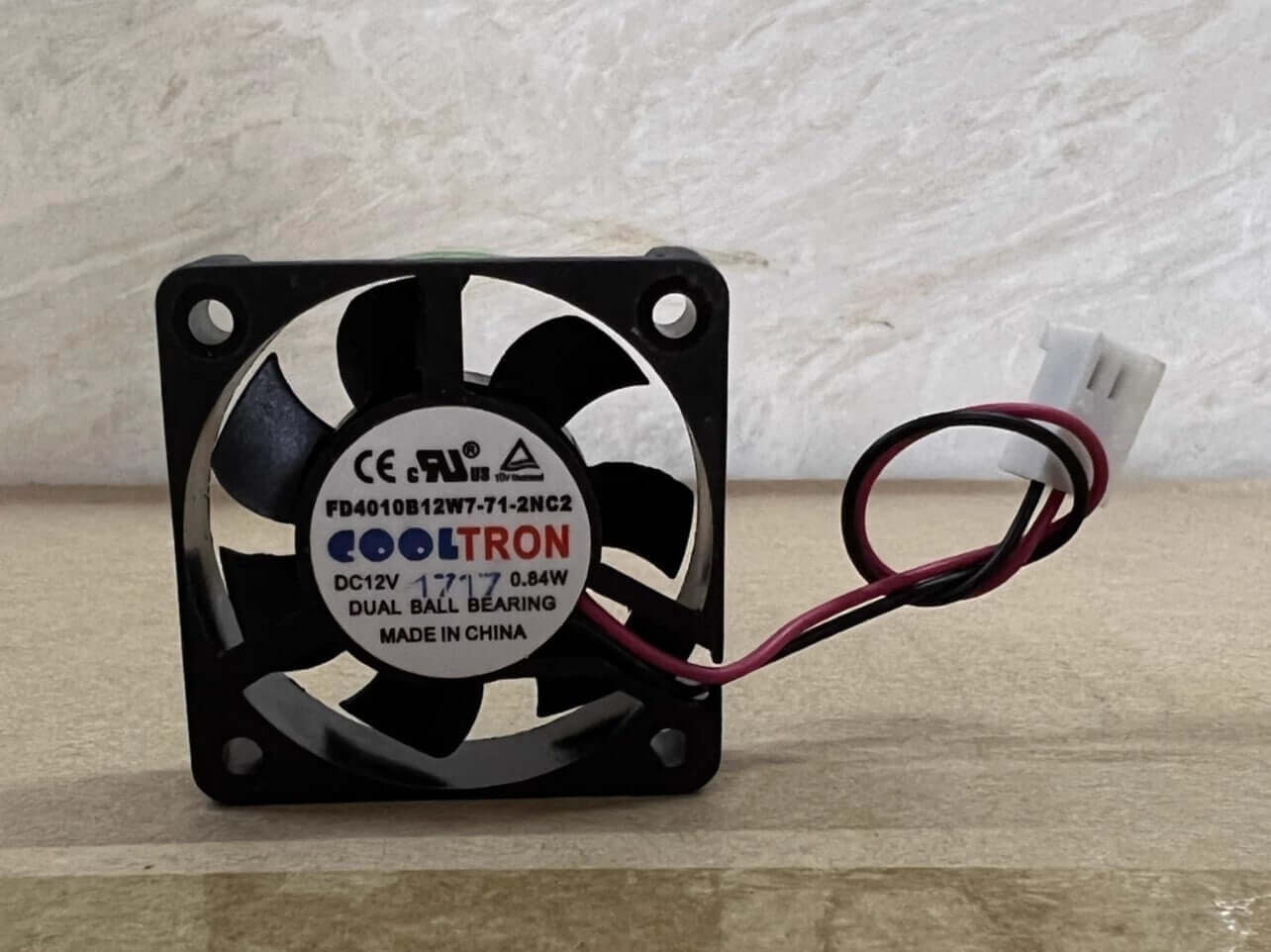 1PCS FD4010B12W7-71-2NC2 4010 DC12V 0.84W 4CM 2-Pin Silent Cooling Fan