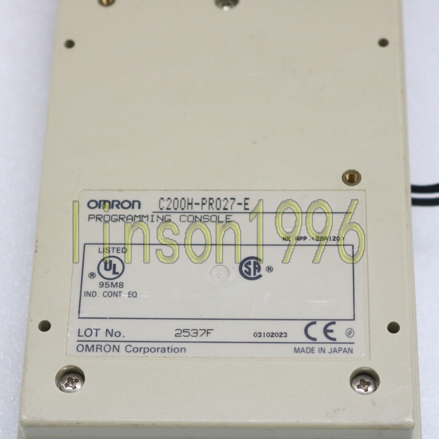 Used ONE OMRON C200H-PR027-E Programming Console - OMRION