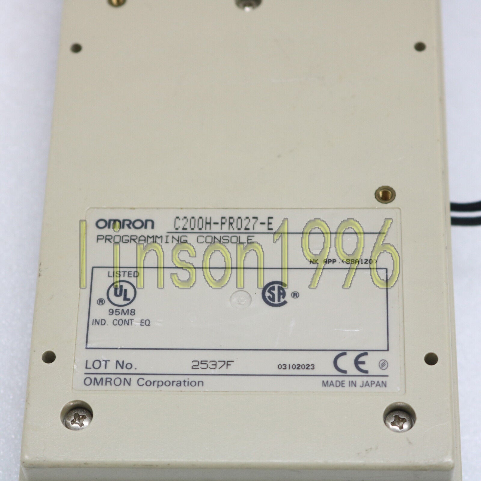 Used ONE OMRON C200H-PR027-E Programming Console - OMRION